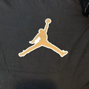 Authentic Gold Jordan Sticker